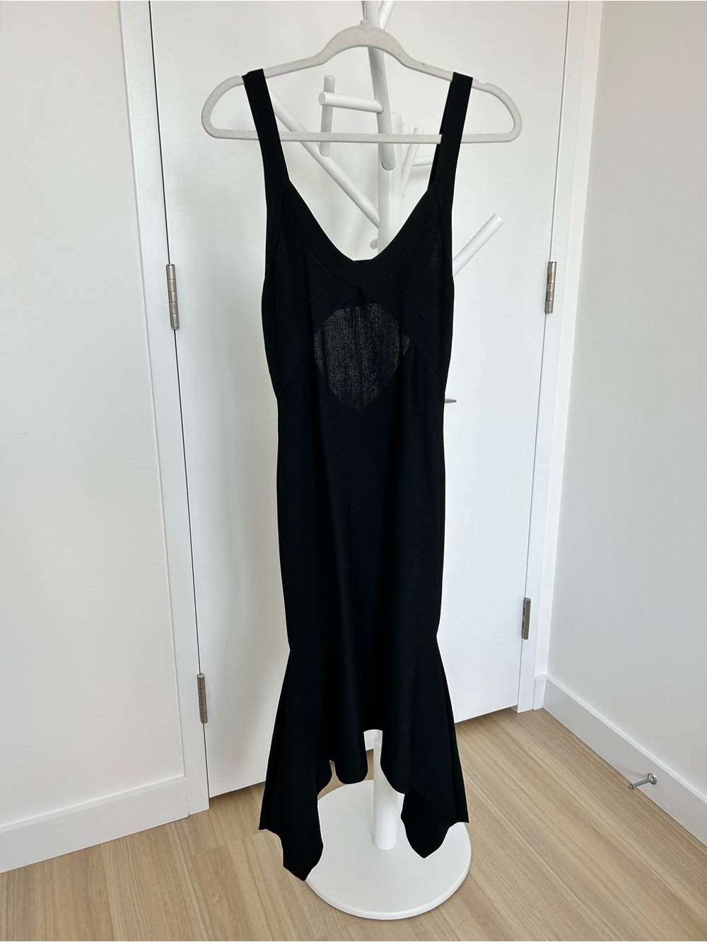 RACHEL Rachel Roy Black Bandage Flared Hem Dress